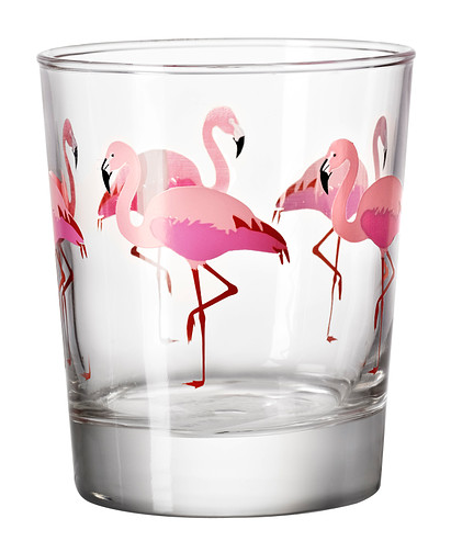 Flamingo Glass, 75p, IKEA