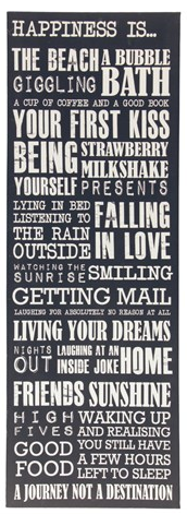 Guide To Happiness Wall Hanging, £8, Matalan